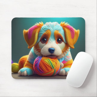 Tapis De Souris Chien de Chien de Fer Coloré Fabriqué en Fil