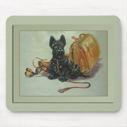 Tapis De Souris Chien de déplacement Mousepad de Scottie (Devant)
