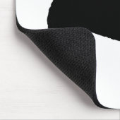 Tapis De Souris Chien de DES Flandres de Bouvier (dans le noir) (Coin)