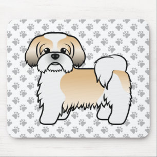 Tapis De Souris Chien De Dessin De Cartographie Mélange Chien Chii