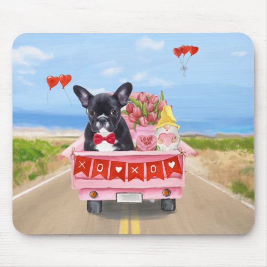 Tapis De Souris Chien de la Saint-Valentin (Devant)
