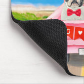 Tapis De Souris Chien de la Saint-Valentin (Coin)