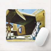 Tapis De Souris Chien de l'armée (Avec souris)