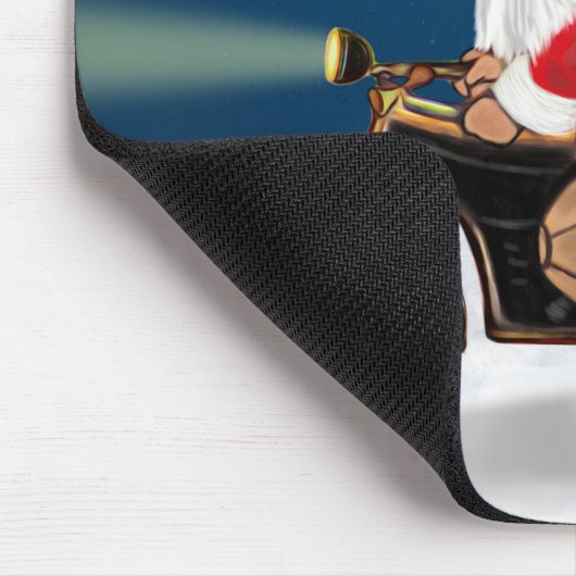 Tapis De Souris Chien de Noël Père Noël (Coin)