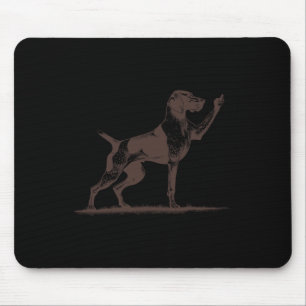 Tapis De Souris Chien de Pointeur Rudoyant Trou de Chien Pointer A