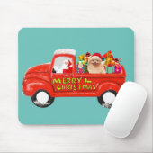 Tapis De Souris Chien de Poméranie dans la livraison de Noël Camio (Avec souris)
