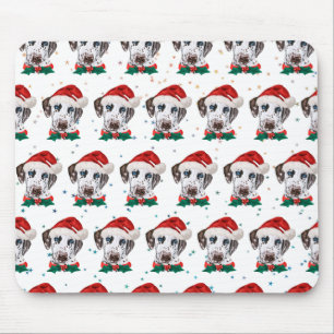 Tapis De Souris Chien de race dalmatien Noël