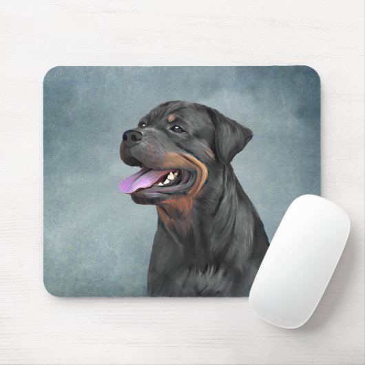 Tapis De Souris Chien de Rottweeter (Avec souris)