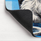 Tapis De Souris chien de sol mangeant à la table (Coin)