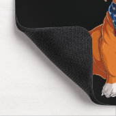 Tapis De Souris Chien de taureau 4 juillet drapeau américain (Coin)