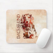 Tapis De Souris Chien de teckel - Doxie (Avec souris)