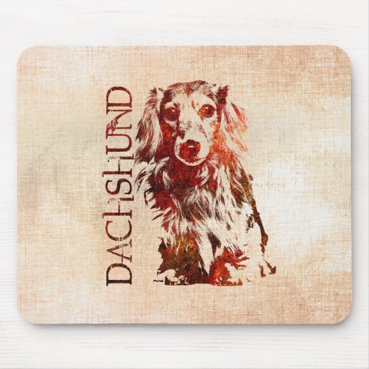 Tapis De Souris Chien de teckel - Doxie (Devant)