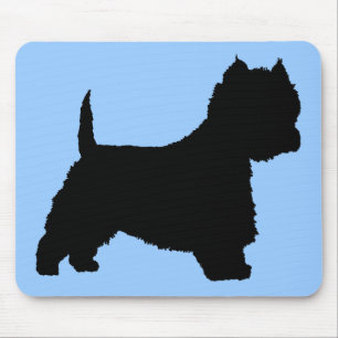 Tapis De Souris Chien de Westie (noir)