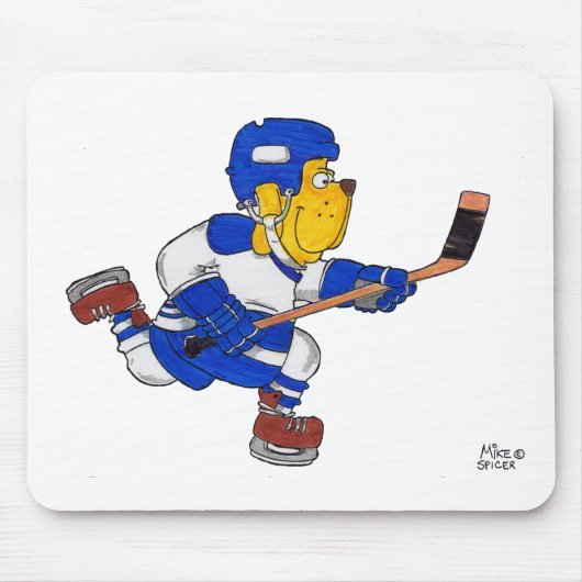 TAPIS DE SOURIS CHIEN D'HOCKEY (Devant)