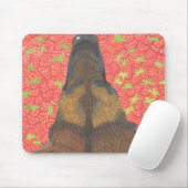 Tapis De Souris Chien et fraise (Avec souris)