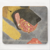 Tapis de souris chien et grenade (Devant)