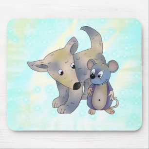 Tapis De Souris Chien et souris