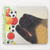 Tapis de souris chien et tomates (Devant)
