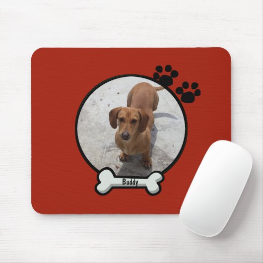 Tapis De Souris Chien fait sur commande Mousepad (Avec souris)