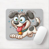 Tapis De Souris Chien Fou (Avec souris)