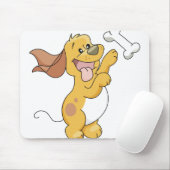 Tapis De Souris Chien heureux avec l'os (Avec souris)