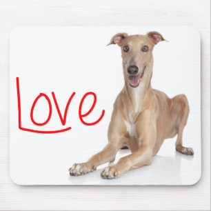 Tapis de souris Chien Italien Lévrier Puppy Amour