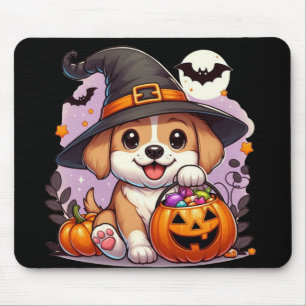 Tapis De Souris Chien/Joli chien d'Halloween