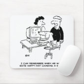 Tapis De Souris Chien joue sur un ordinateur (Avec souris)