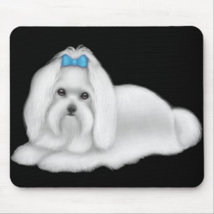 Tapis De Souris Chien maltais Mousepad