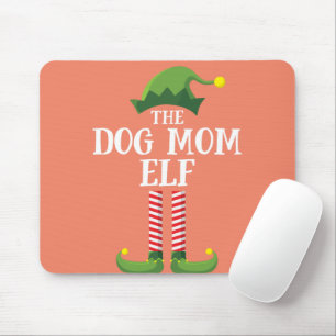 Tapis De Souris Chien Maman Elf Correspondance Famille Groupe Noël