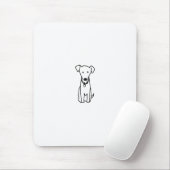 Tapis De Souris Chien - mignon conception amusement de logo d'art (Avec souris)