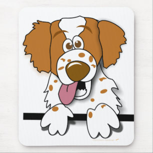 Tapis De Souris Chien mignon de bande dessinée d'épagneul de