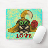 Tapis De Souris Chien mignon drôle avec la conception de mousepad (Avec souris)
