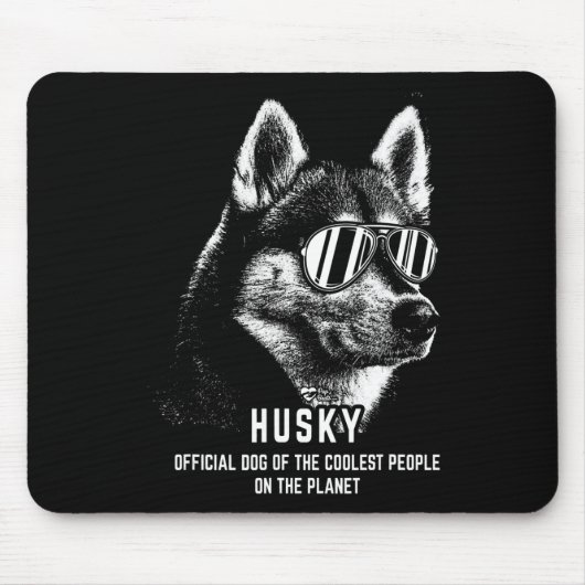 Tapis De Souris Chien officiel Sibérien Husky (Devant)