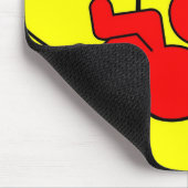 Tapis De Souris Chien pâle - rouge (Coin)