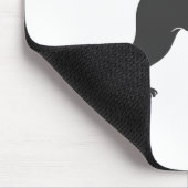 Tapis De Souris Chien silhouette debout - Choisir la couleur arriè (Coin)