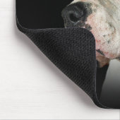 Tapis De Souris Chien-taureau américain sur noir (Coin)