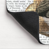 Tapis De Souris Chien-taureau français Brown avec Casquette vert 2 (Coin)