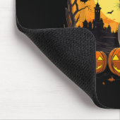 Tapis De Souris Chien Whippet Sorcière Halloween Effrayant (Coin)