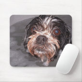 Tapis De Souris Chienchien détrempé Mousepad (Avec souris)