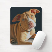 Tapis De Souris Chienchien triste Mousepad de chien de pitbull de (Avec souris)