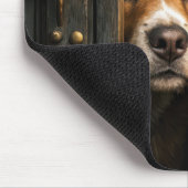 Tapis De Souris Chiens à la recherche d'une porte (Coin)
