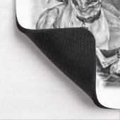 Tapis De Souris Chiens anglais noirs et blancs d'indicateur (Coin)