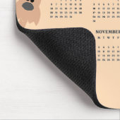 Tapis De Souris Chiens colorés 2025 Calendrier Mousepad (Coin)