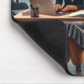 Tapis De Souris Chiens d'avocat travaillant dans le tapis de souri (Coin)