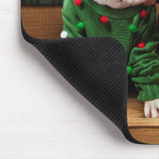 Tapis De Souris Chiens de Noël en pulls (Coin)