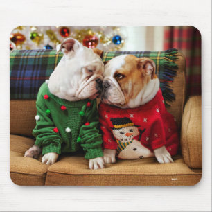 Tapis De Souris Chiens de Noël en pulls