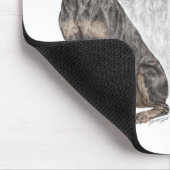 Tapis De Souris Chiens noirs Doberman (Coin)