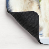 Tapis De Souris Chiens Samoyés dans la neige (Coin)