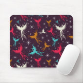 Tapis De Souris Chiffre motif d'oiseaux de Phoenix (Avec souris)